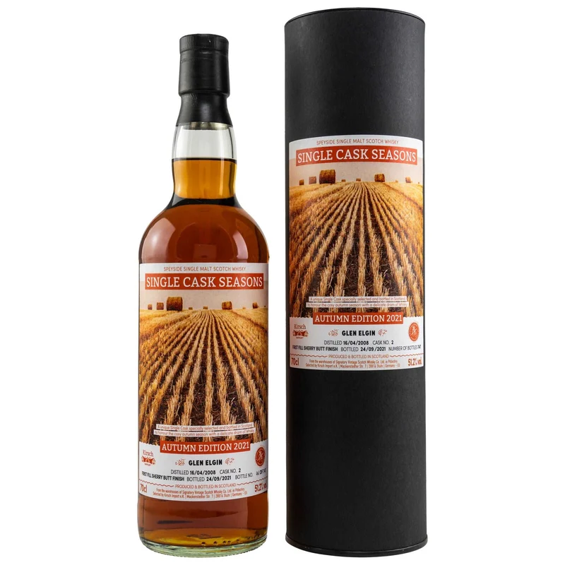 Glen Elgin | 13 Jahre | 2008/2021 | Autumn Edition 2021 Signatory Single Cask Seasons | 51,2%