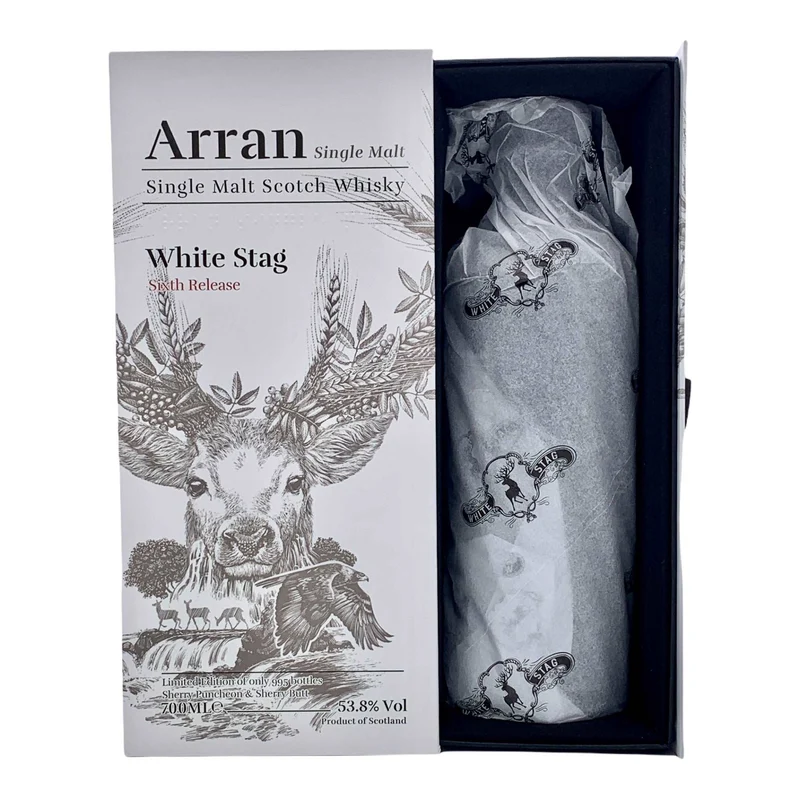 Arran White Stag Sixth Release | 2021 Limited Edition | 23 Jahre | nur 995 Flaschen | 53,8%