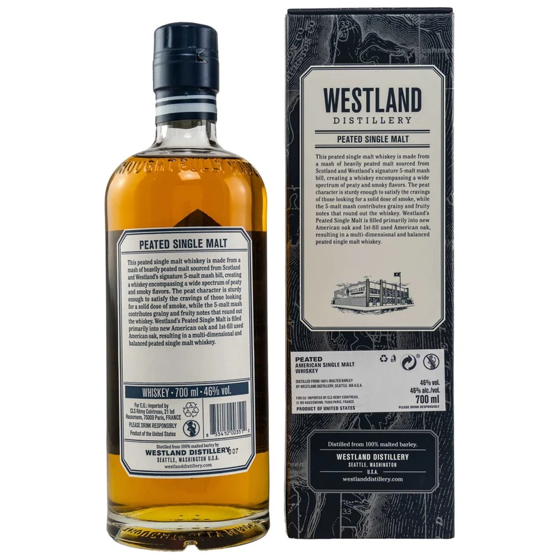 Westland | Peated | American Single Malt Whiskey | 46%
