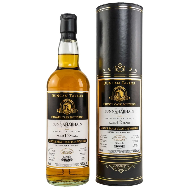 Bunnahabhain | 12 Jahre | 2008-2021 #385511401 | Private Cask Bottling | Duncan Taylor | 54%
