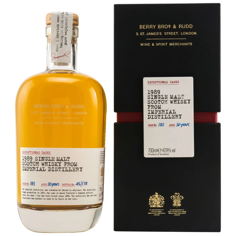 Imperial | 30 Jahre | 1989 | Exceptional Casks #183 | Berry Bros. & Rudd | 47,9%