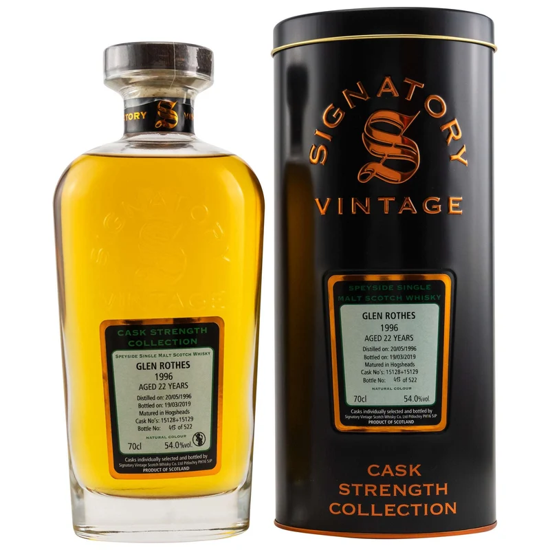 Glenrothes | 22 Jahre | 1996/2019 | Cask Strength Collection | #15128+15129 | 54%