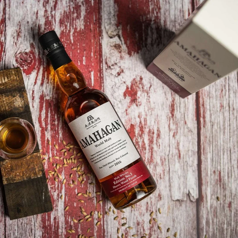 Amahagan | World Malt Edition No. 5 | Sherry Wood Finish | Blended Japanese Whisky | 47%