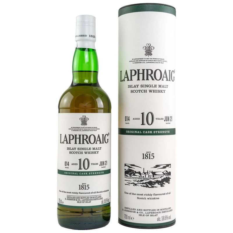 Laphroaig | 10 Jahre | 2021 | Batch 14 | Original Cask Strength | 58,6%