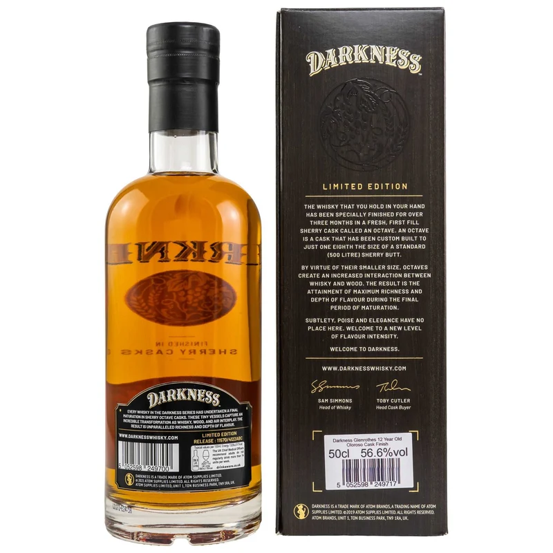 Glenrothes | 12 Jahre | Oloroso Cask Finish | Darkness Limited Edition | 0,5l | 56,6%