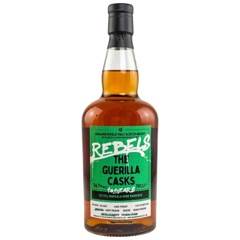 Auchentoshan | 10 Jahre | 2010/2021 | Rebels #700427 | The Guerilla Casks | 56,7%