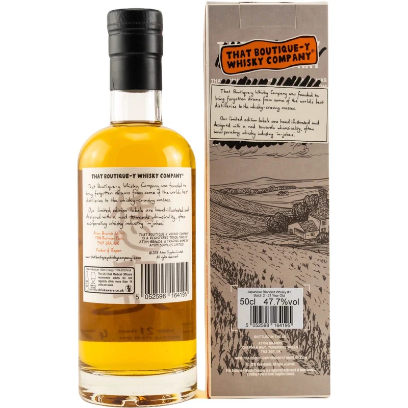 Japanese Blended Whisky #1 | 21 Jahre | Batch 2 | TBWC | 0,5l | 47,7%