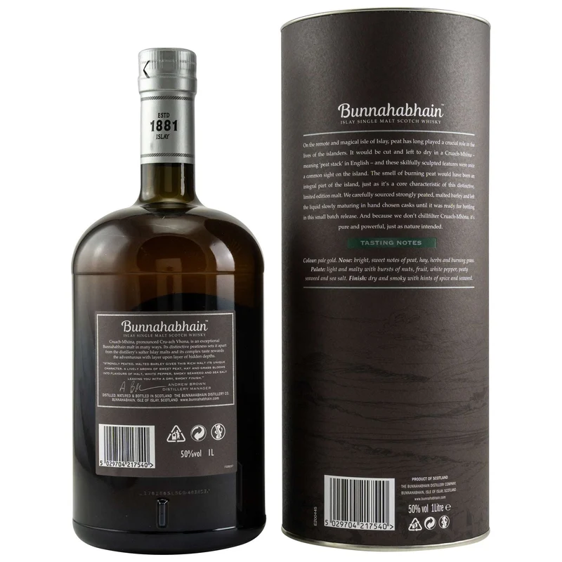 Bunnahabhain | Cruach-Mhona | Travel Retail Exclusive | 1l | 50%