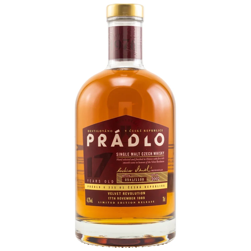 Pradlo | 17 Jahre Release | Velvet Revolution | Czech Whisky | 41,7%