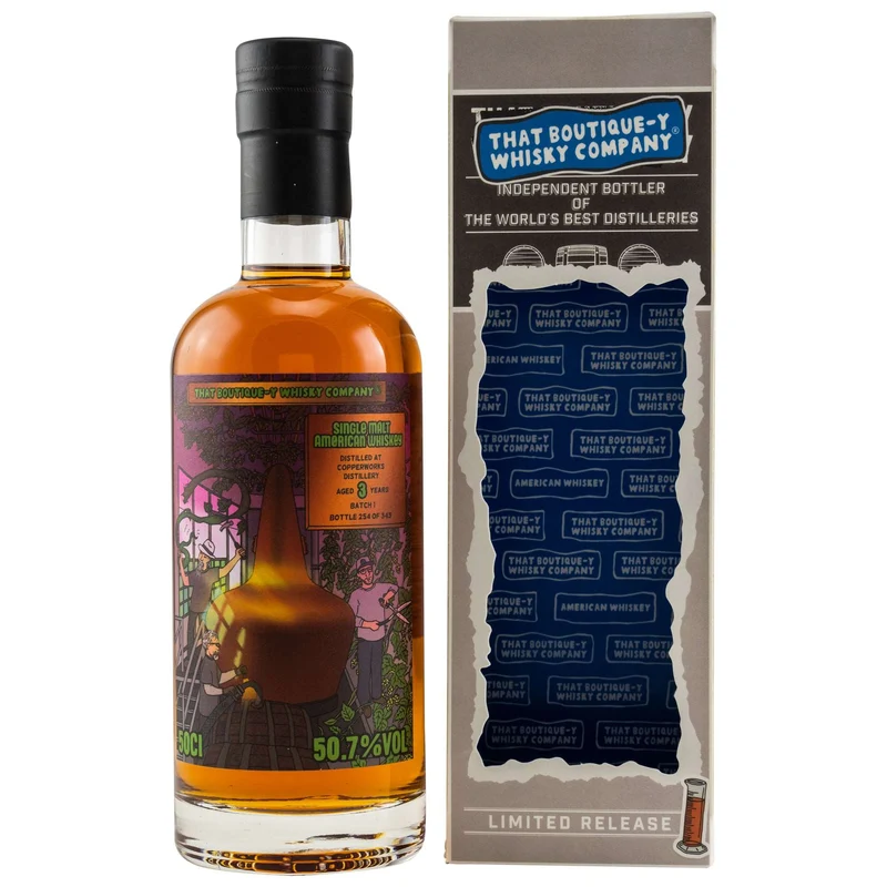 Copperworks | 3 Jahre | Batch 1 | TBWC | American Whiskey | 0,5l | 50,7%