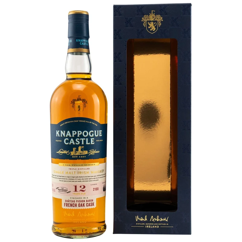 Knappogue Castle | 12 Jahre | Château Pichon Baron | Cask Finish Series | Irish Whiskey | 46%