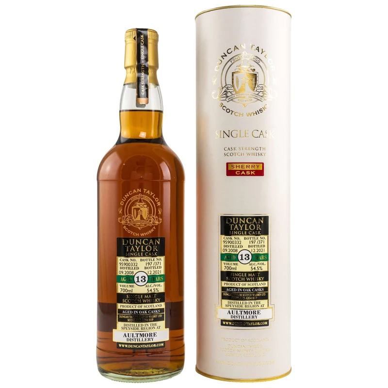 Aultmore | 13 Jahre | 2008/2021 | Sherry Cask #95900332 | Duncan Taylor | 54,5%