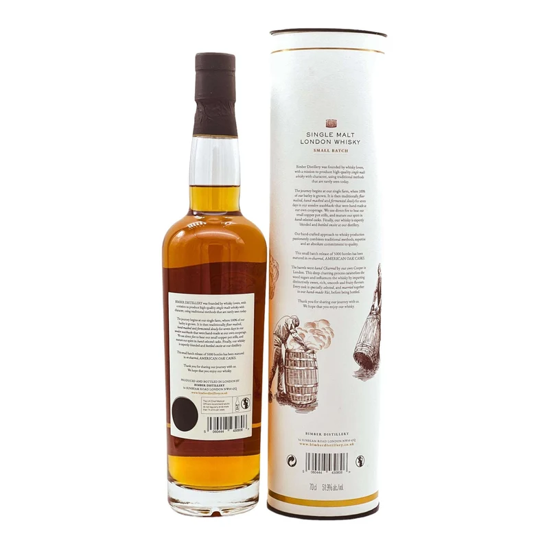 Bimber | Re-Charred Oak Casks Char Level #4 | Batch 01/2019 | 51,9%