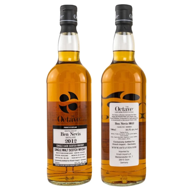 Ben Nevis | 9 Jahre | 2012/2022 | The Octave | Duncan Taylor | Single Cask #3633046 | 55,2%