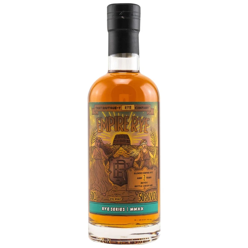 Empire Rye | 2 Jahre | Batch 1 | That Boutique-y Whisky Company | Blended Rye | 0,5l | 50%