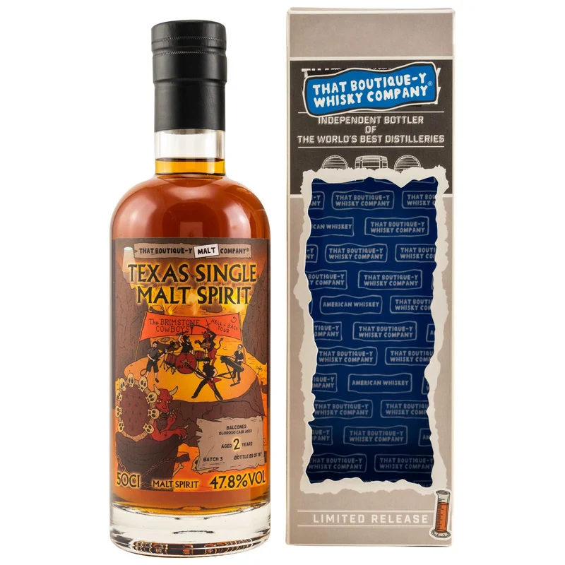 Balcones | 2 Jahre | Batch 3 | Oloroso Cask Aged | TBWC | Texas Single Malt Spirit | 0,5l | 47,8%