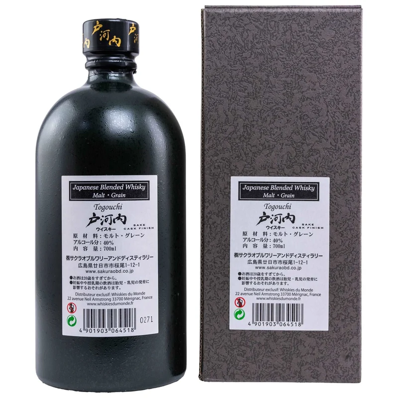Togouchi | Sake Cask Finish | Blended Japanese Whisky | 40%
