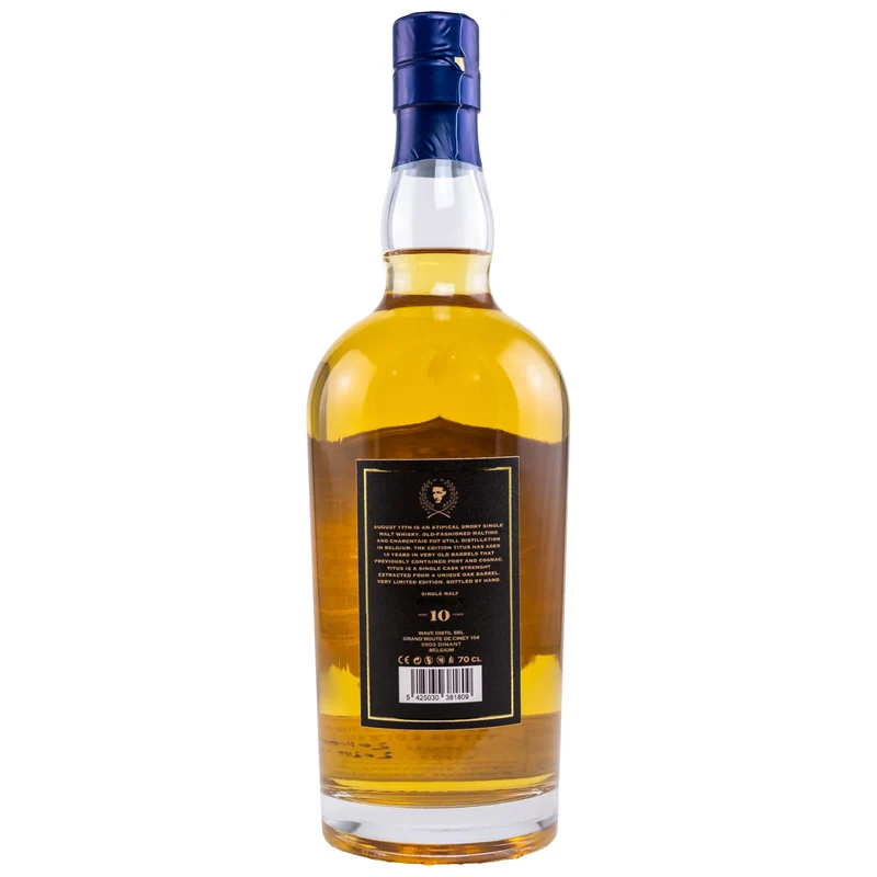 August 17th | Titus | 10 Jahre | 2011/2021 | Single Cask | Single Malt Belgian Whisky | 62%