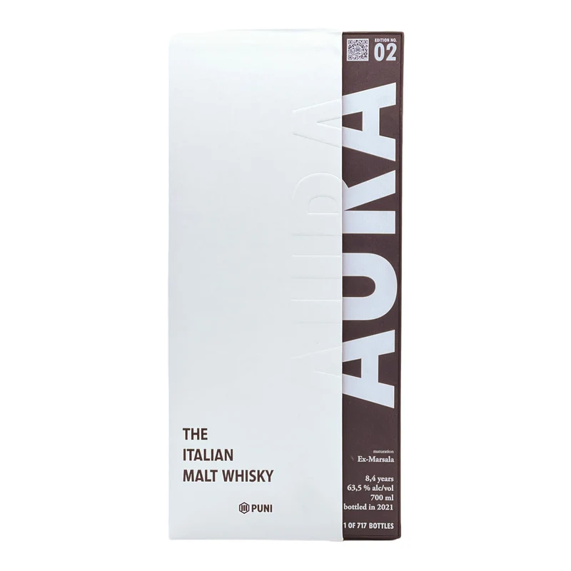 PUNI | AURA | 8,4 Jahre | Limited Edition 02 | Intensiv & Fruchtig | Italian Whisky | 63,5%