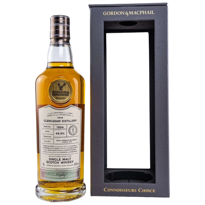 Glencadam | 27 Jahre | 1994/2021 | Gordon & MacPhail | Cask Strength | Batch #21/209 | 49,9%