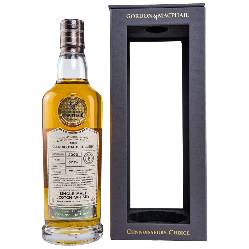 Glen Scotia | 21 Jahre | 2000/2021 | Batch #21/206 | Gordon & MacPhail | 57,1%