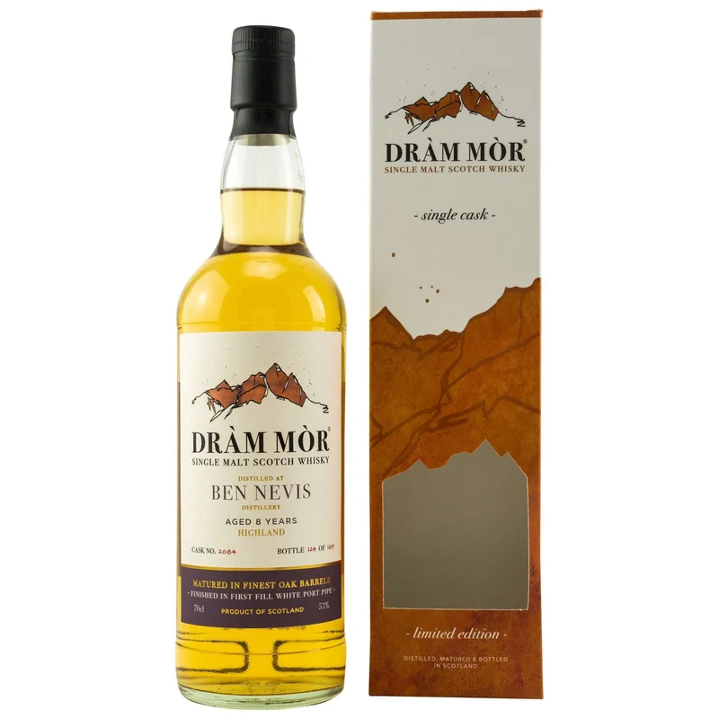 Ben Nevis | 8 Jahre | Dram Mor | White Port Finish | Single Cask #2084 | 53%