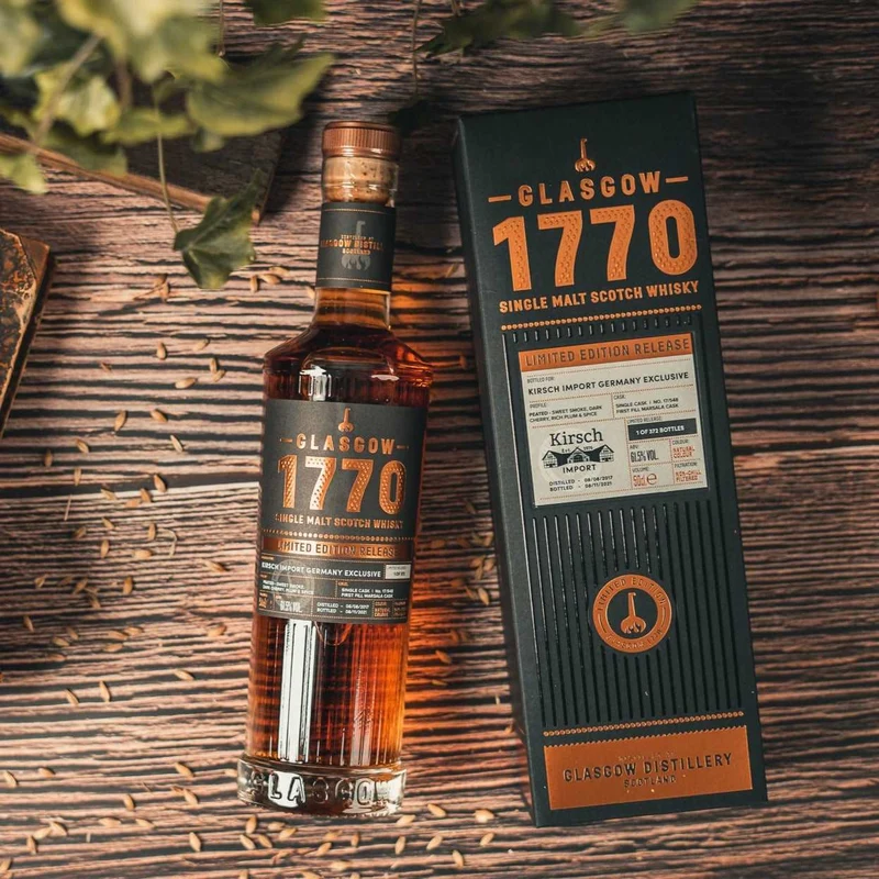 1770 Glasgow | 4 Jahre | Peated | Kirsch Import | 0,5l | 61,5%