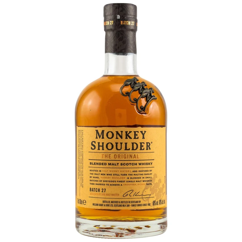 Monkey Shoulder | The Original | Batch 27 | Blended Malt Scotch Whisky | 40%