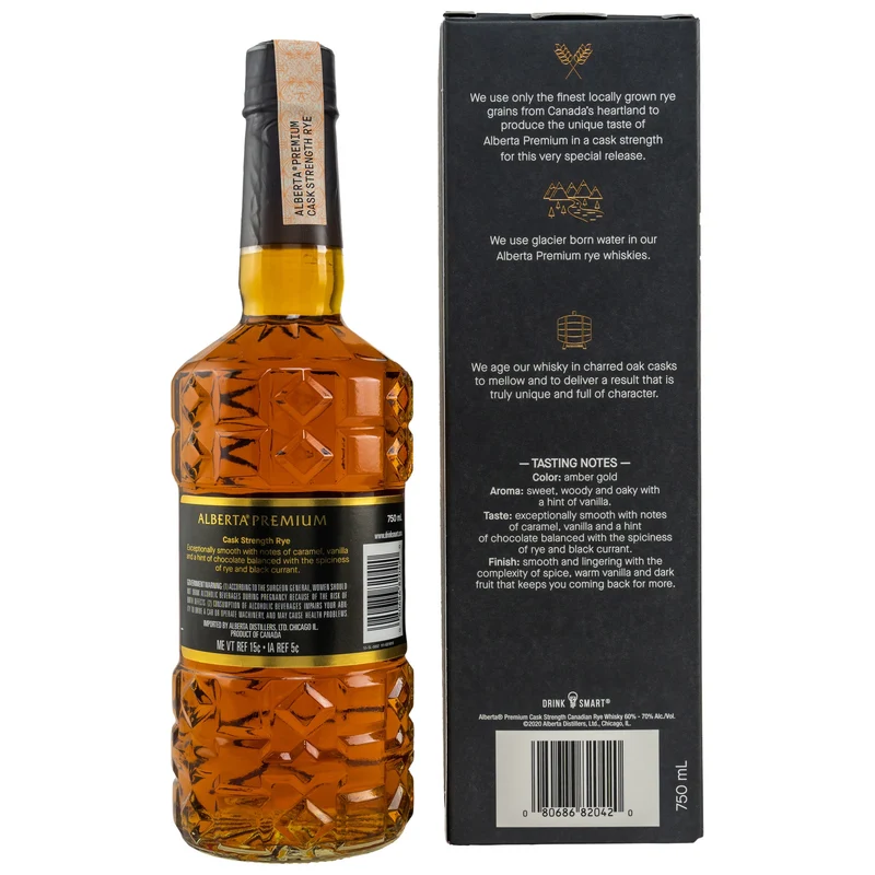 Alberta Premium | Cask Strength Rye | Canadian Rye Whisky | 0,75l | 66%