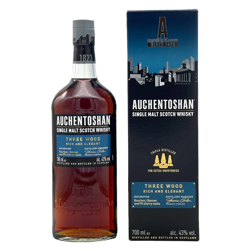 Auchentoshan | Three Wood | Rich and Elegant | 43%