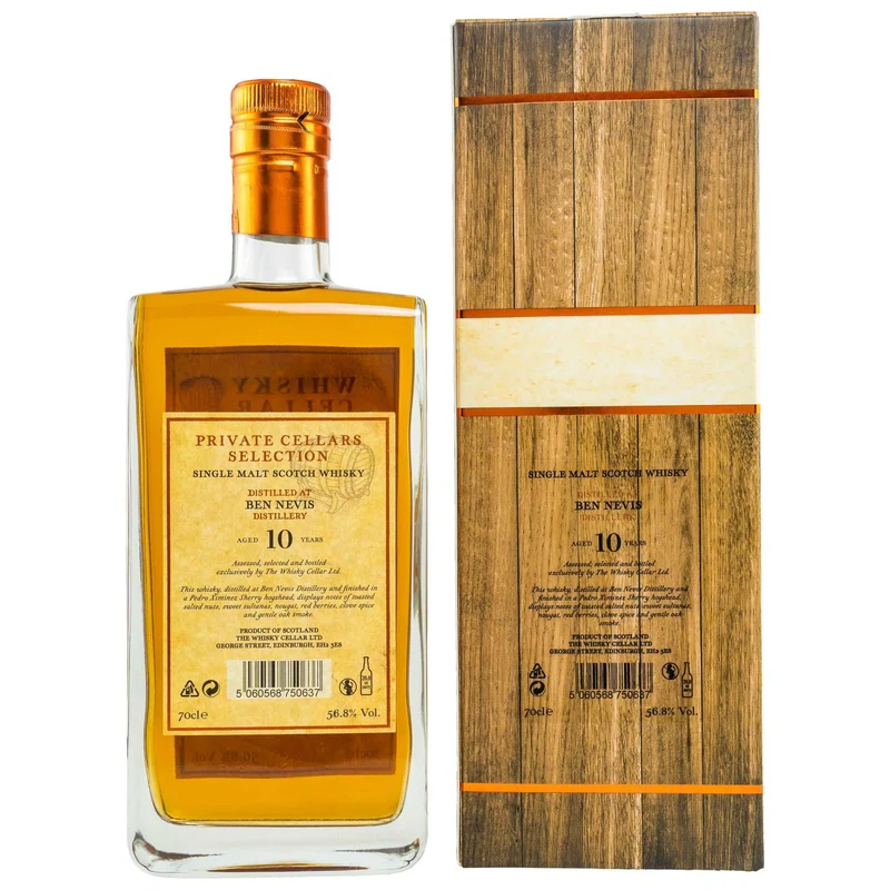 Ben Nevis | 10 Jahre | 2011/2022 | The Whisky Cellar | Cask #11127 | PX Sherry Finish | 56,8%