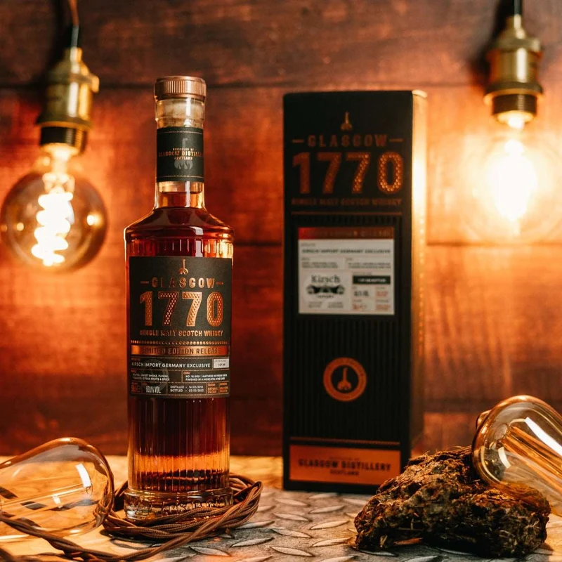 1770 Glasgow | 3 Jahre | 2018/2022 | Peated | Moscatel Finish | 0,5l | 60,1%