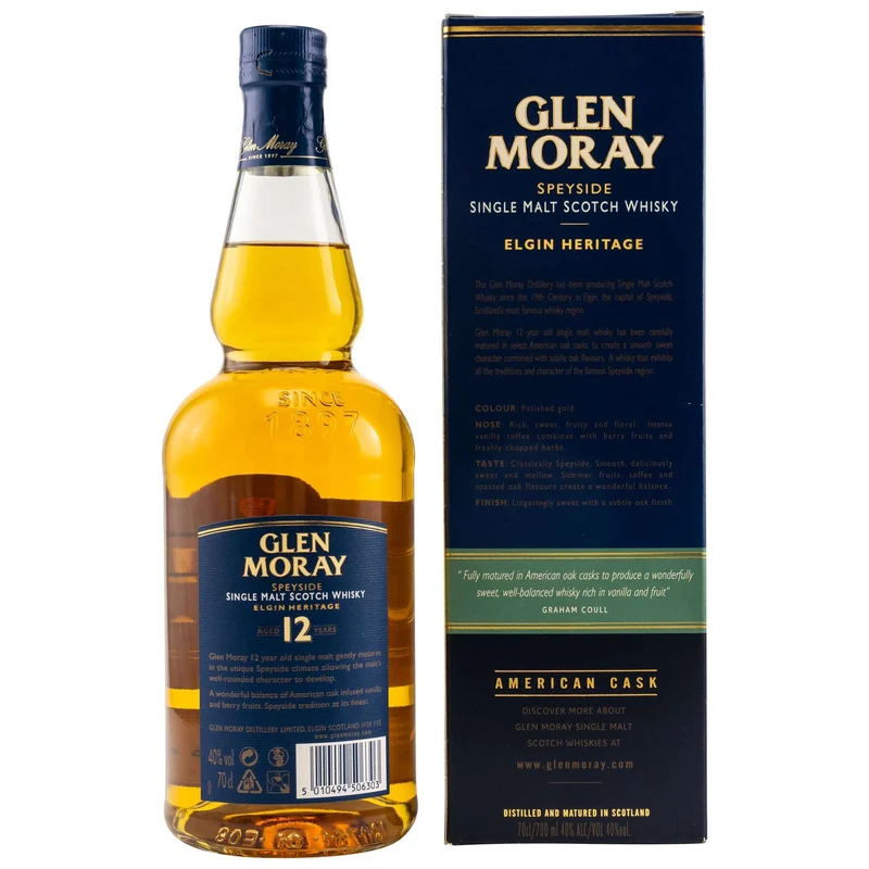 Glen Moray | 12 Jahre | Elgin Heritage | 40%