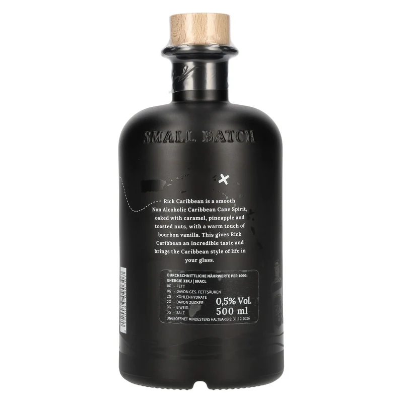 Rick Caribbean Dark Cane Spirit non alkoholic 0,5l