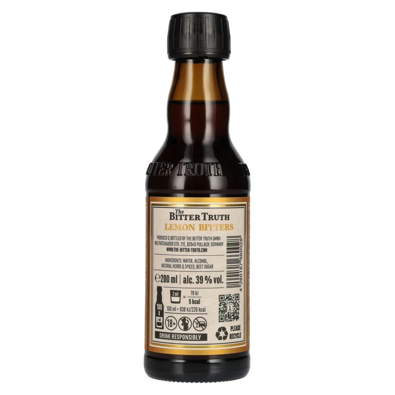 The Bitter Truth Lemon Bitters 39% Vol. 0,2l