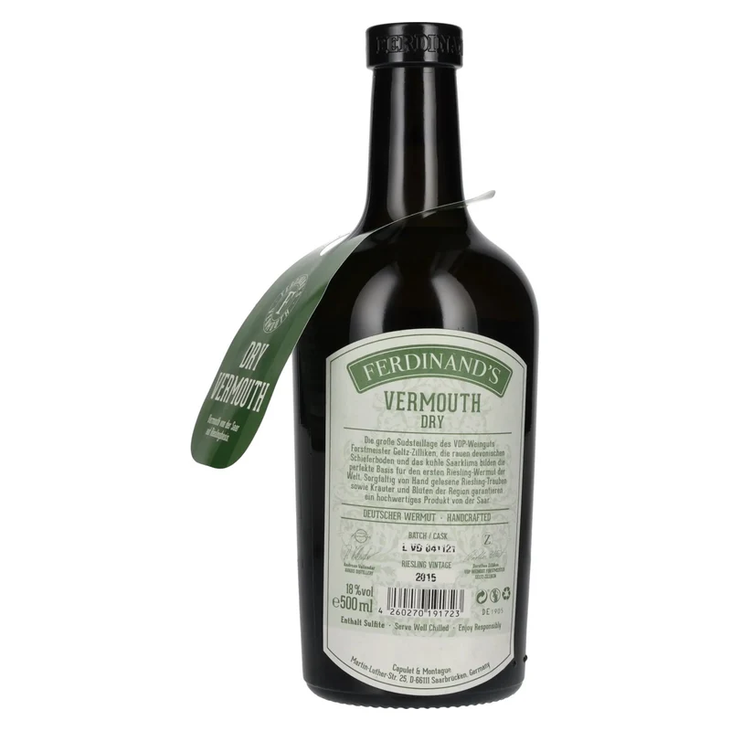 Ferdinand's Vermouth DRY Riesling Vintage 2015 18% Vol. 0,5l