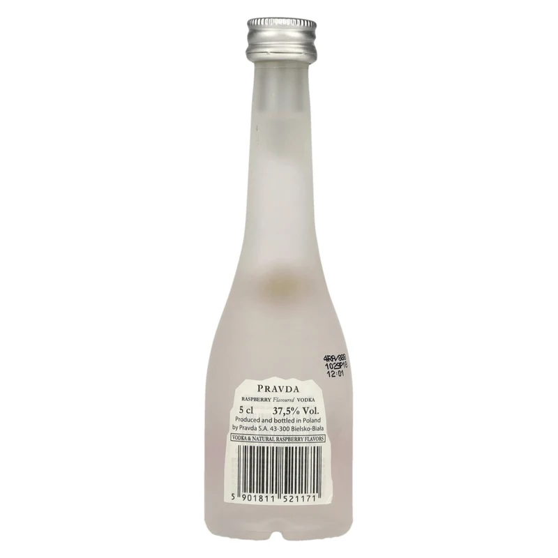 Pravda RASPBERRY Flavored Vodka 37,5% Vol. 0,05l