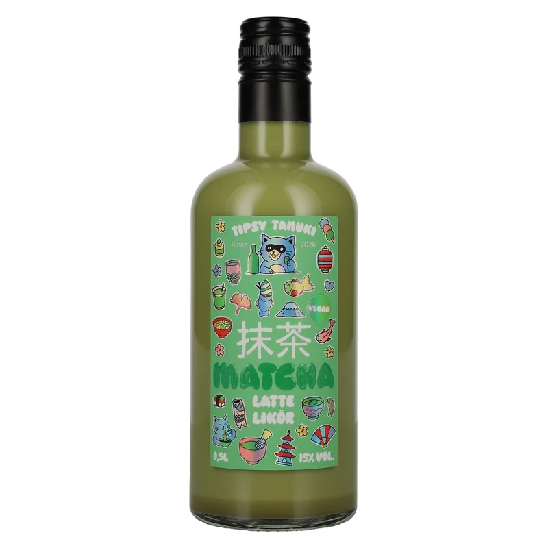 Tipsy Tanuki Matcha Latte Likör 15% Vol. 0,5l