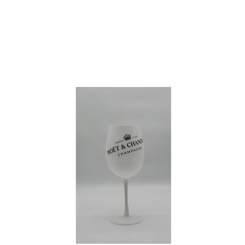 Moët & Chandon Champagner-Kelch Milchglas| weiß/schwarz | 0,45 L