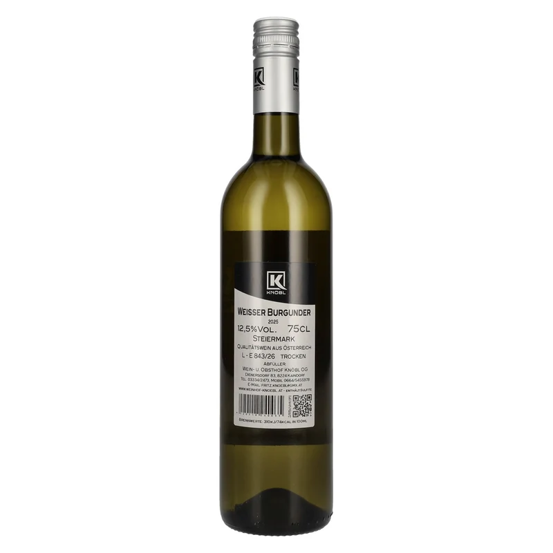 Knöbl Weisser Burgunder 2025 12,5% Vol. 0,75l
