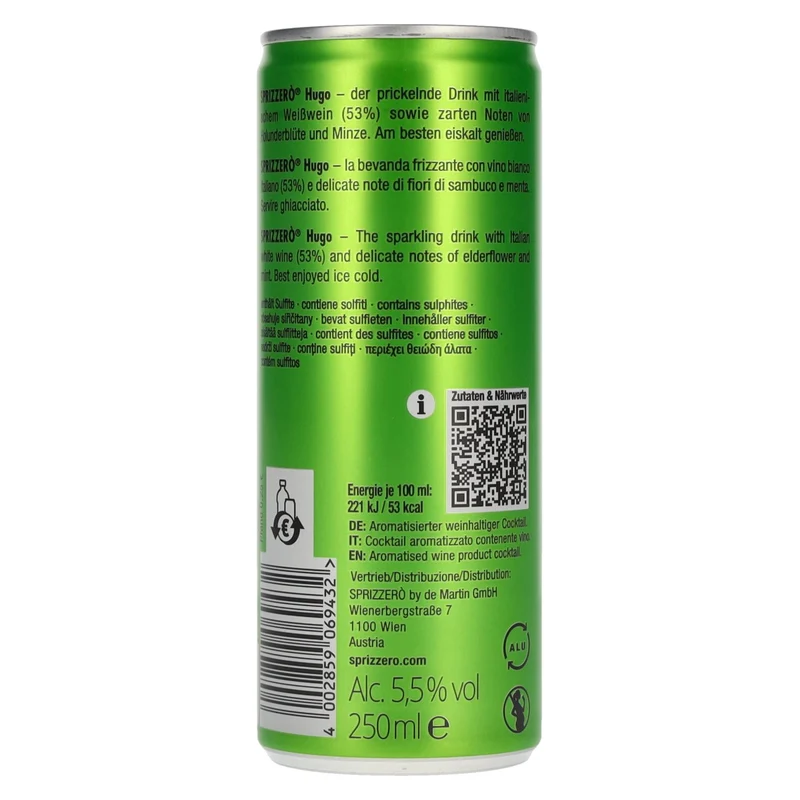Sprizzerò Sprizz Hugo 5,5% Vol. 0,25l Dose Pfand