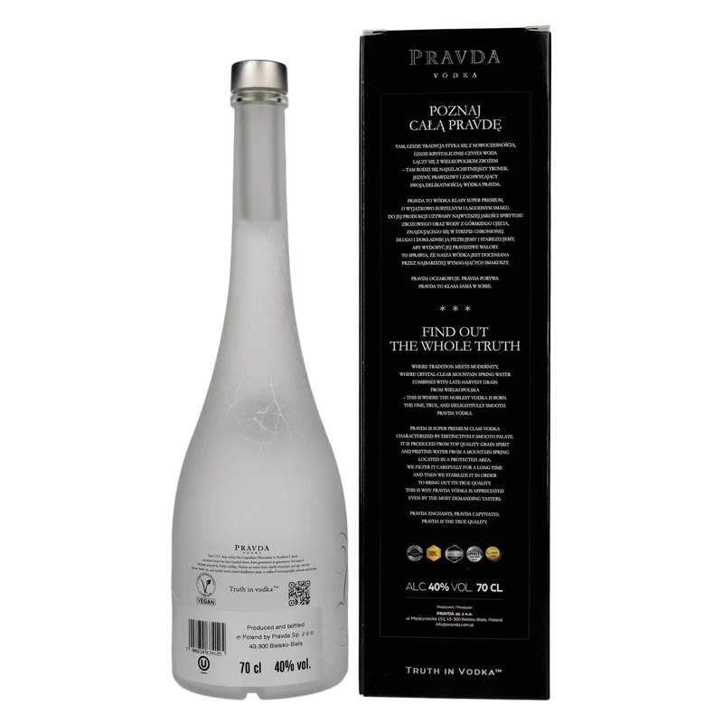 Pravda Vodka 40% Vol. 0,7l in Geschenkbox