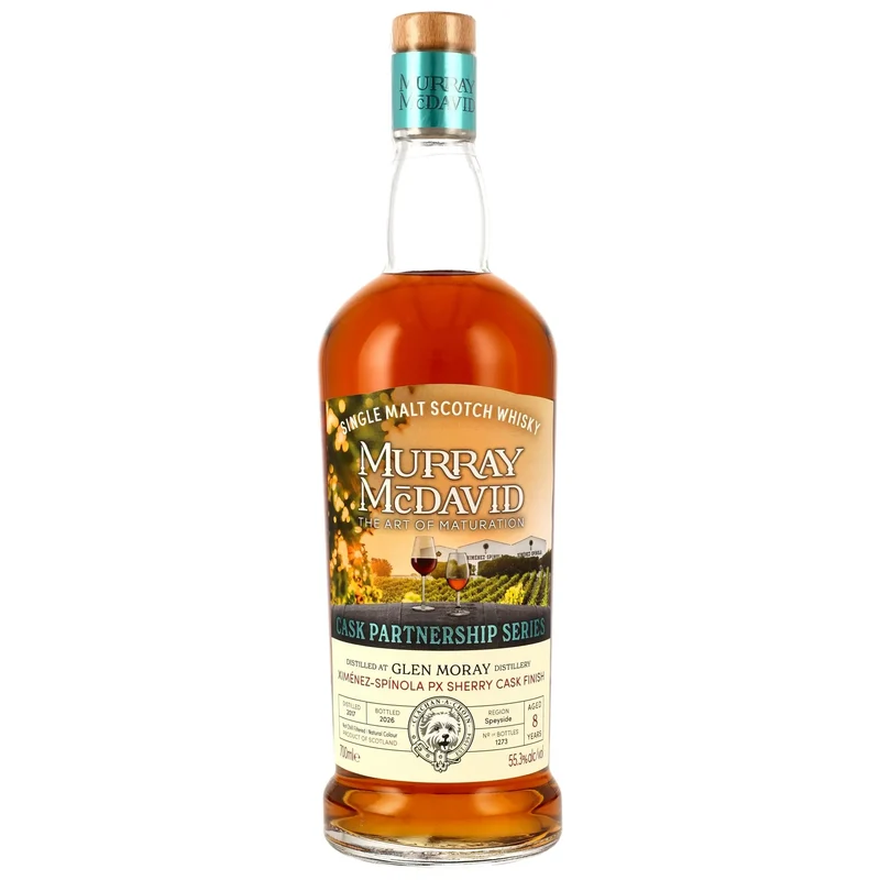 Glen Moray Cask Partnership Pedro Ximénez Sherry Barrique 8 Jahre 2017/2026