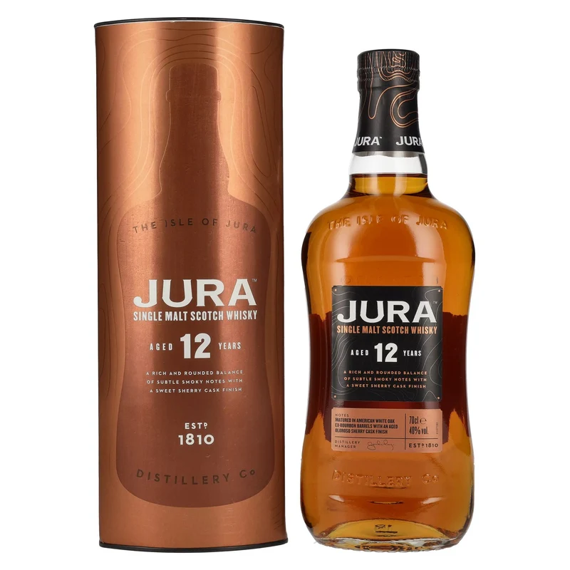 Jura 12 Years Old Single Malt Scotch Whisky 40% Vol. 0,7l in Geschenkbox