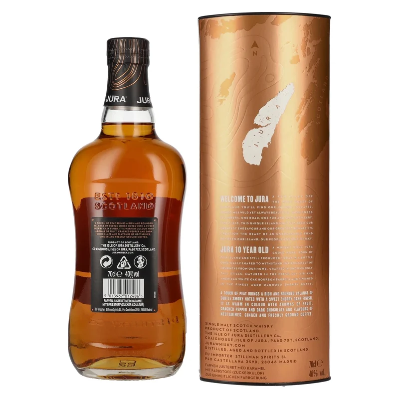 Jura 10 Years Old Single Malt Scotch Whisky 40% Vol. 0,7l in Geschenkbox