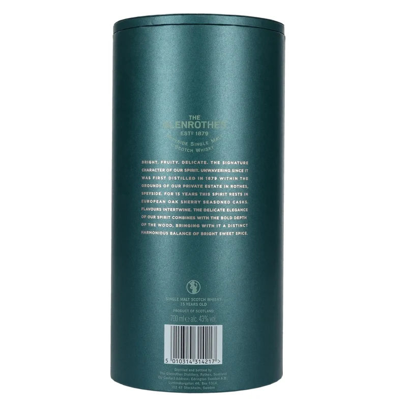 The Glenrothes The 15 Speyside Single Malt 43% Vol. 0,7l in Geschenkbox
