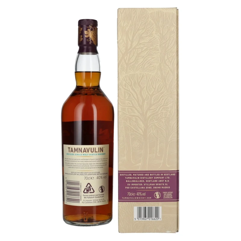 Tamnavulin FRENCH CABERNET SAUVIGNON CASK Speyside Single Malt Scotch Whisky 40% Vol. 0,7l in Geschenkbox