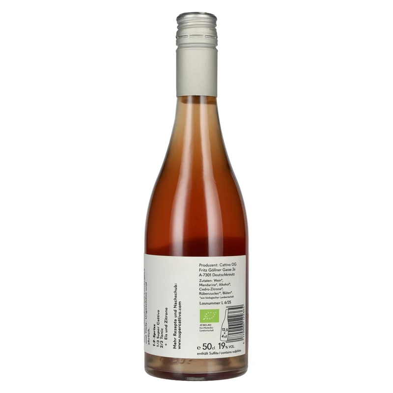 Super Cattivo Mandarino Bio Bitter Aperitivo 19% Vol. 0,5l