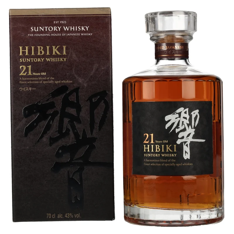 Suntory Hibiki 21 Years Old Blended Japanese Whisky 43% Vol. 0,7l in Geschenkbox