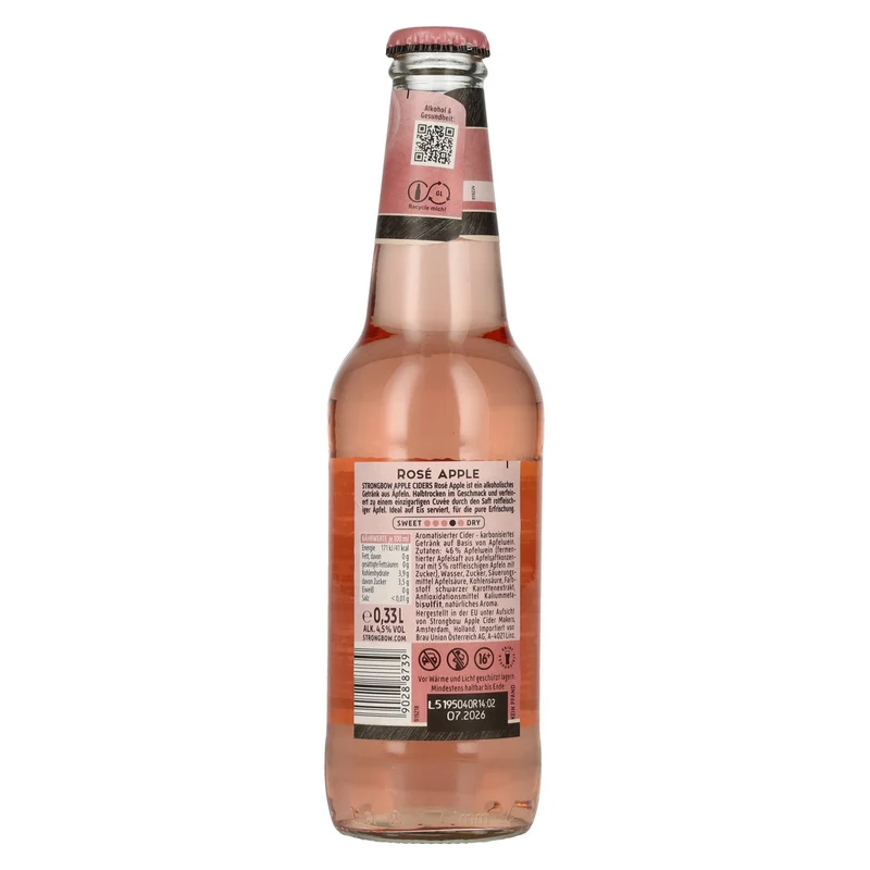 Strongbow Cider Rosé Apple 4,5% Vol. 0,33l